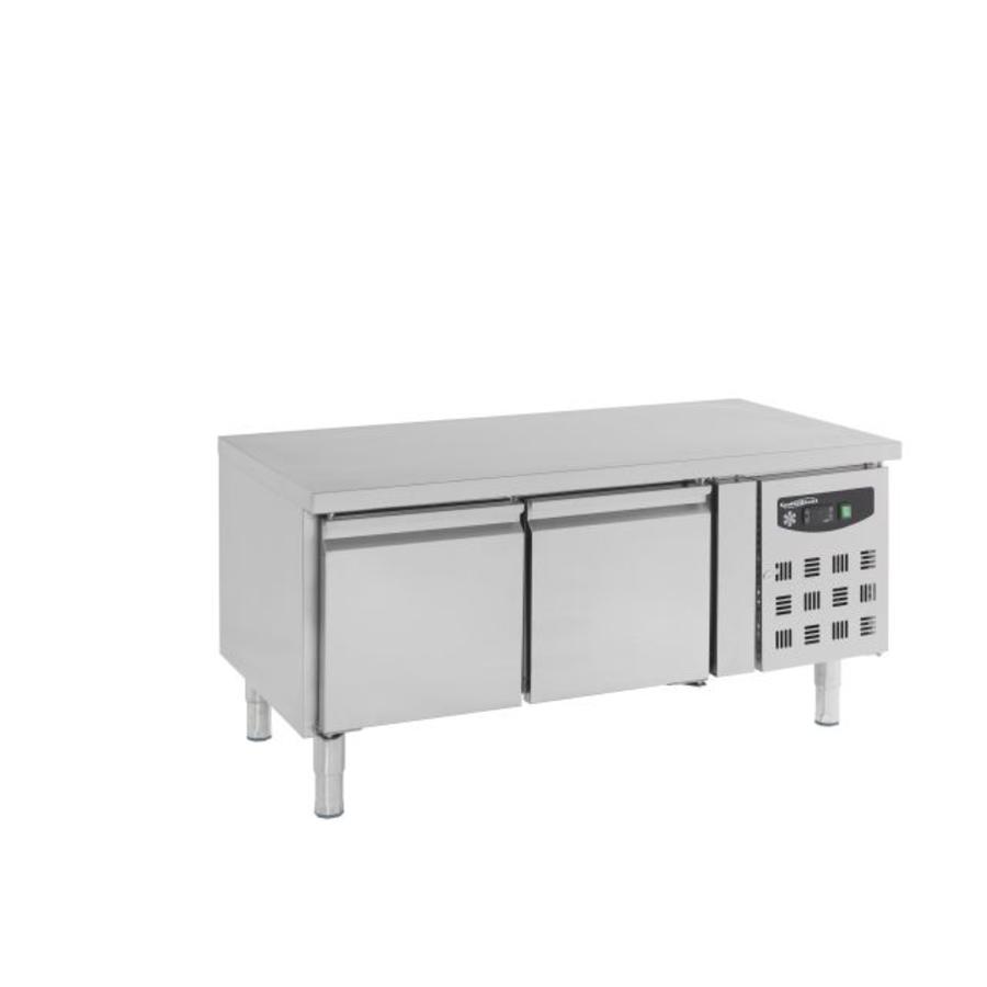 Établi réfrigéré pour boulanger 2 portes | 2 grilles GN 1/1