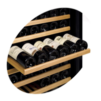 Réfrigérateur à vin | 2 zones de température | 59,5x68x176 cm