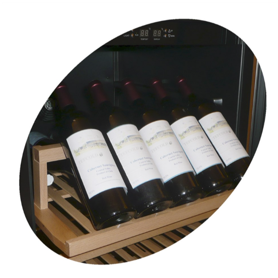 Réfrigérateur à vin | 2 zones de température | 59,5x68x176 cm