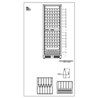 Wine Fridge | 2 temperature zones | 59.5x68x176 cm