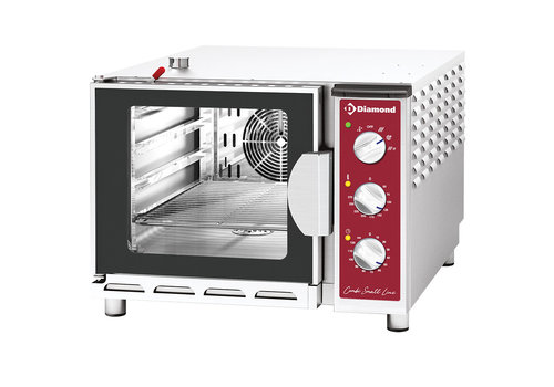  HorecaTraders Electric steam/convection oven | 4x GN 1/1 | 5 kW 