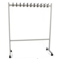 Mobile wardrobe rack double-sided | Black