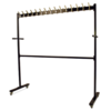 HorecaTraders Mobile wardrobe rack | Black