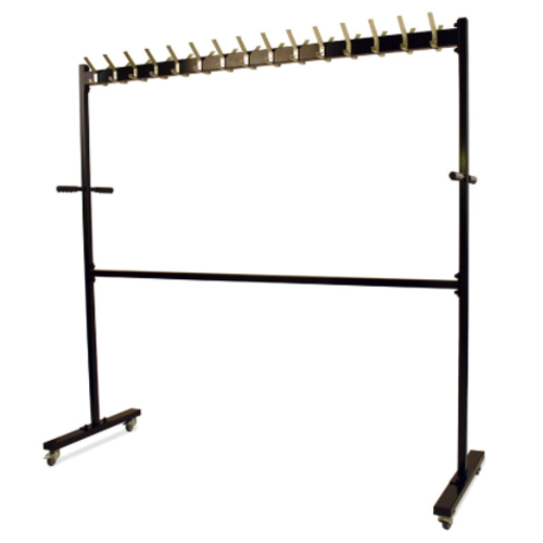  HorecaTraders Mobile wardrobe rack | Black 