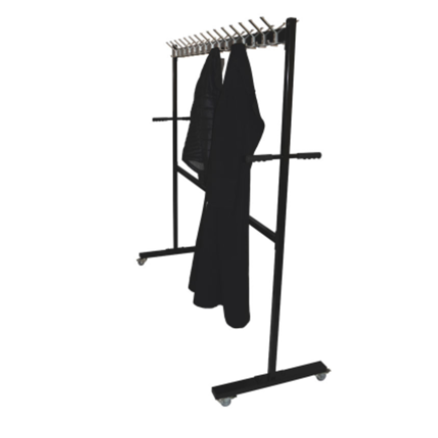 Mobile wardrobe rack | Black