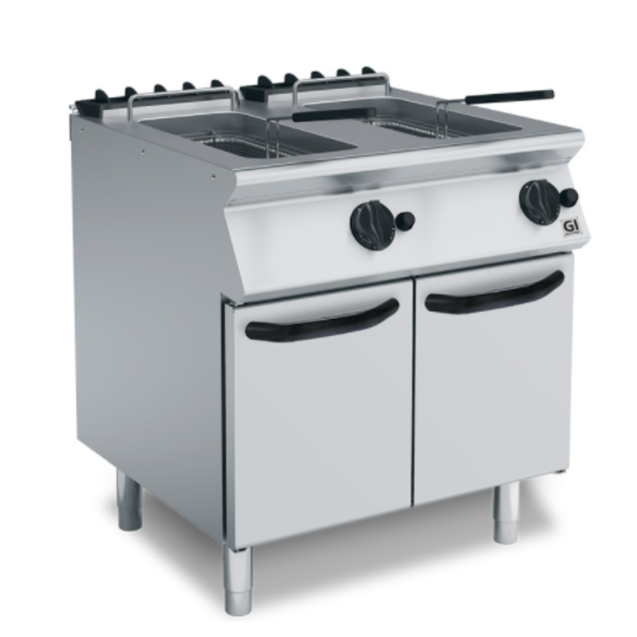 gas fryer | 15+15 liters | 28 kW | 800(w)x730(d)x870(h)mm