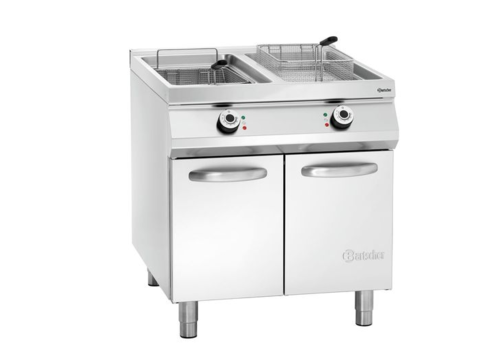  Bartscher Elektrische Fritteuse | 2 Innentöpfe | 34,8 kW | 800 (B) x 900 (T) x 900 (H) mm 