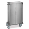 HorecaTraders Warming trolley GN2/1 | stainless steel | H 157cm x W 81.5cm x 89.8cm