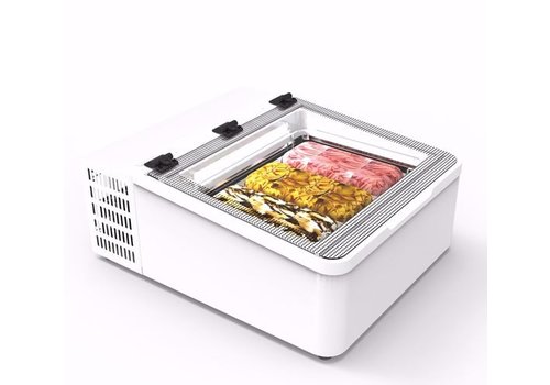  HorecaTraders Ice cream display case MINI CREAM 3 LED 