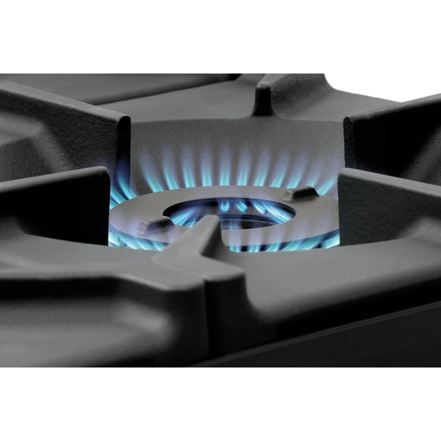 Cuisinière à gaz d'accueil avec unité de base ouverte | 4 brûleurs