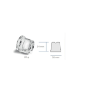 Machine à glaçons refroidie par eau | 38 kg/24 h | Stockage de 15 kg