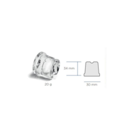 Ice Cube Machine Water Cooled | 63KG/24h | 22KG Storage