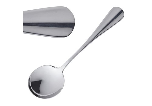  Olympia Baguette Soup Spoons | 12 pieces 
