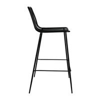 Barhocker | Edelstahl schwarz | 4 Stück