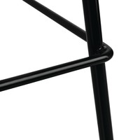 Barhocker | Edelstahl schwarz | 4 Stück