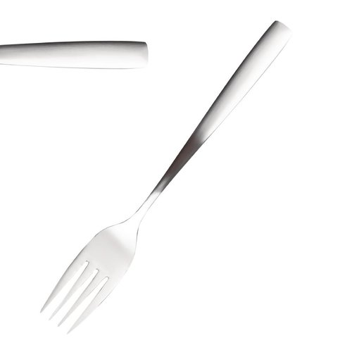  HorecaTraders Satin Pastry Forks | 12 pieces 