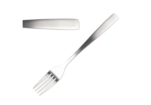  HorecaTraders Fourchettes à dessert en satin | 12 pièces 