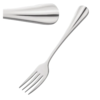 HorecaTraders Fourchettes à dessert pour baguette | 12 pièces