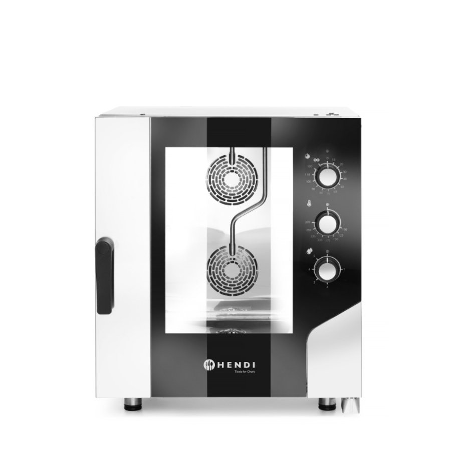 Four à convection avec vapeur 6 x GN 1/1 400 volts | Qualité supérieure