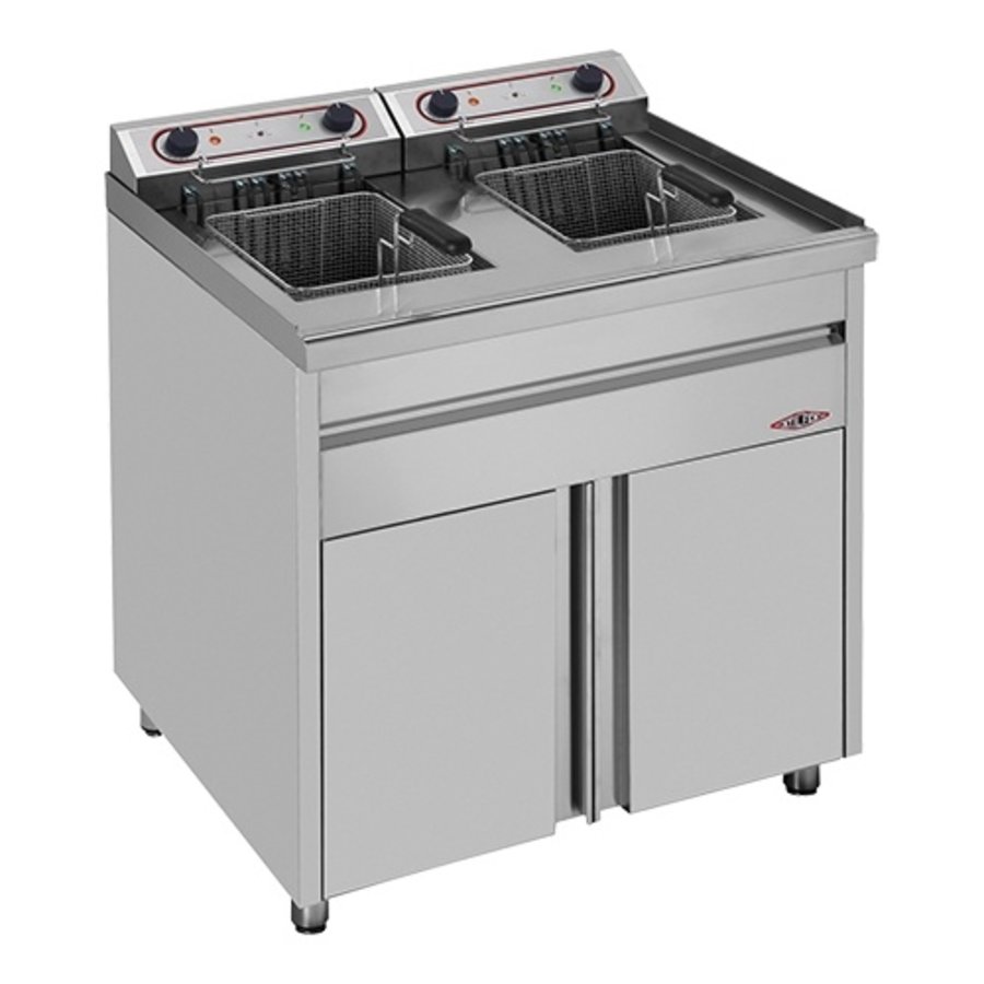 friteuse professionnelle | 20L+20L | 2x 11000w