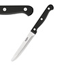 Olympia Steak Knives with Round Tip | 12 Pieces | Black
