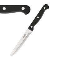 Steak Knives with Round Tip | 12 Pieces | Black