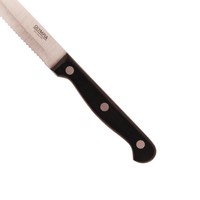 Round tip steak knives | 12 Pieces | Black