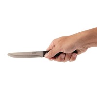 Steak Knives with Round Tip | 12 Pieces | Black