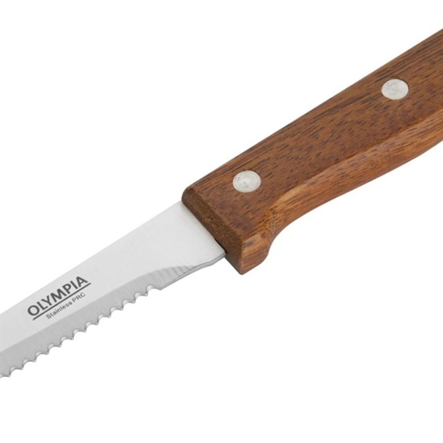 Steak knife | 12 pieces | Wood | 11.5cm