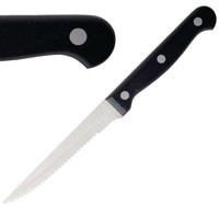 Steakmesser mit Wellenschliff | 12 Stück | Schwarz