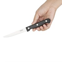Steakmesser mit Wellenschliff | 12 Stück | Schwarz