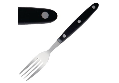  Olympia Steak Fork | 12 pieces | Black 