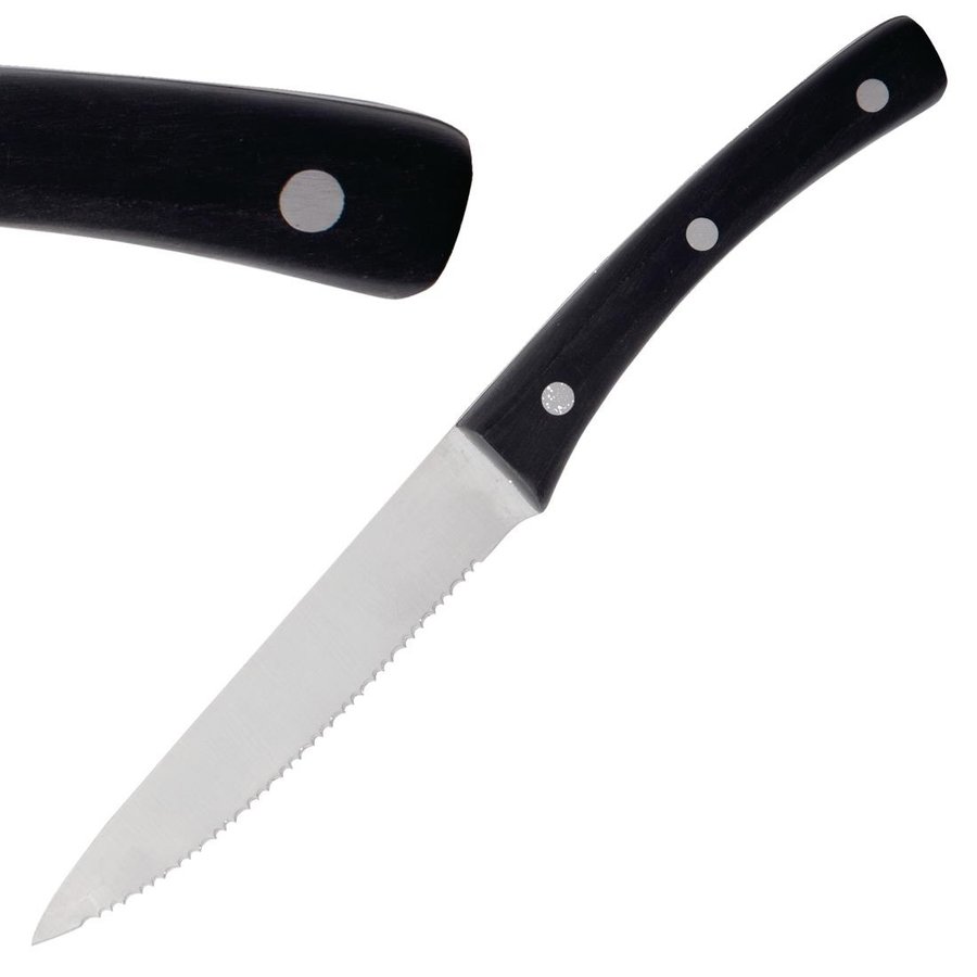 Angus Steak Knife | 12 pieces | Black | 22.9cm