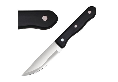  Olympia Couteau à steak géant | 12 pièces | Noir 