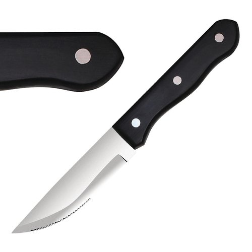  Olympia Jumbo Steak Knife | 12 pieces | Black 