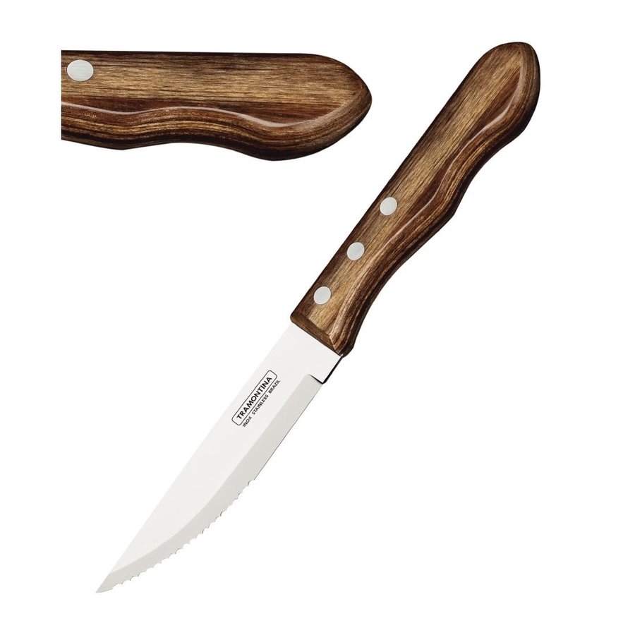 Couteau à steak géant | 4 pièces | Bois
