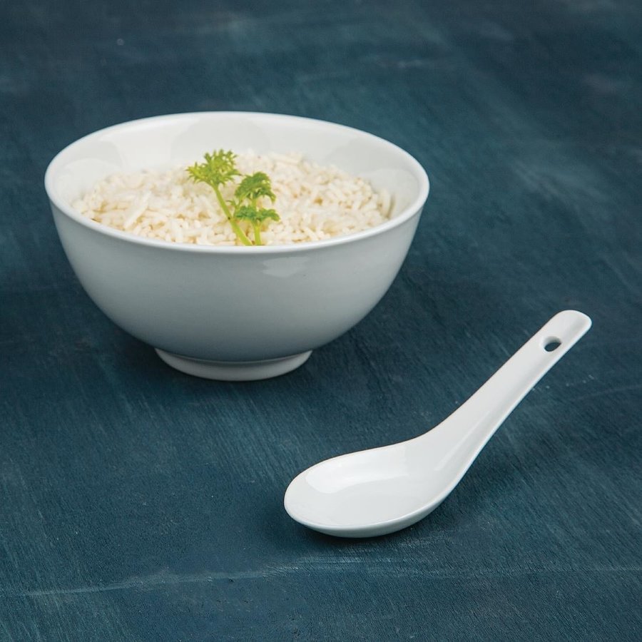 Cuillère à riz | 24 pièces | Porcelaine | Blanc