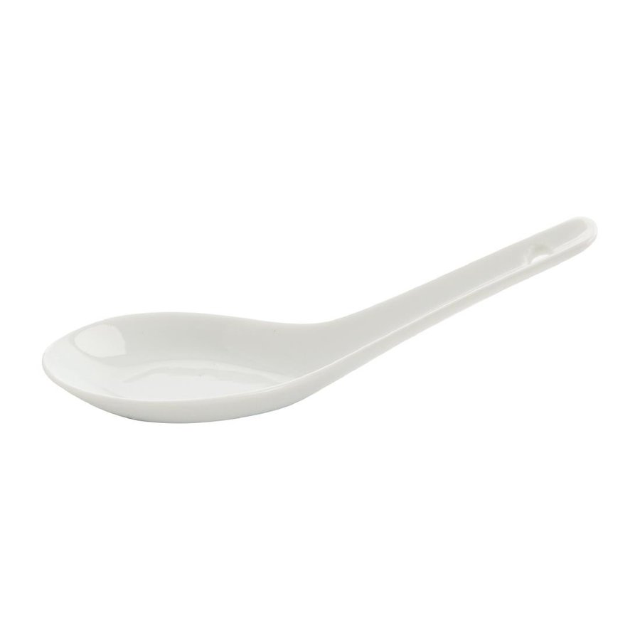 Cuillère à riz | 24 pièces | Porcelaine | Blanc