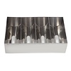 Olympia Cutlery dispenser | 4 compartments | stainless steel
