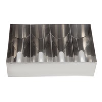 Séparateur de couverts | 4 compartiments | Acier inoxydable