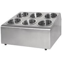 Cutlery cabinet | 6 boxes | stainless steel