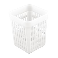 Couverts tasse carré | Plastique | 11 x 11 x 14 cm