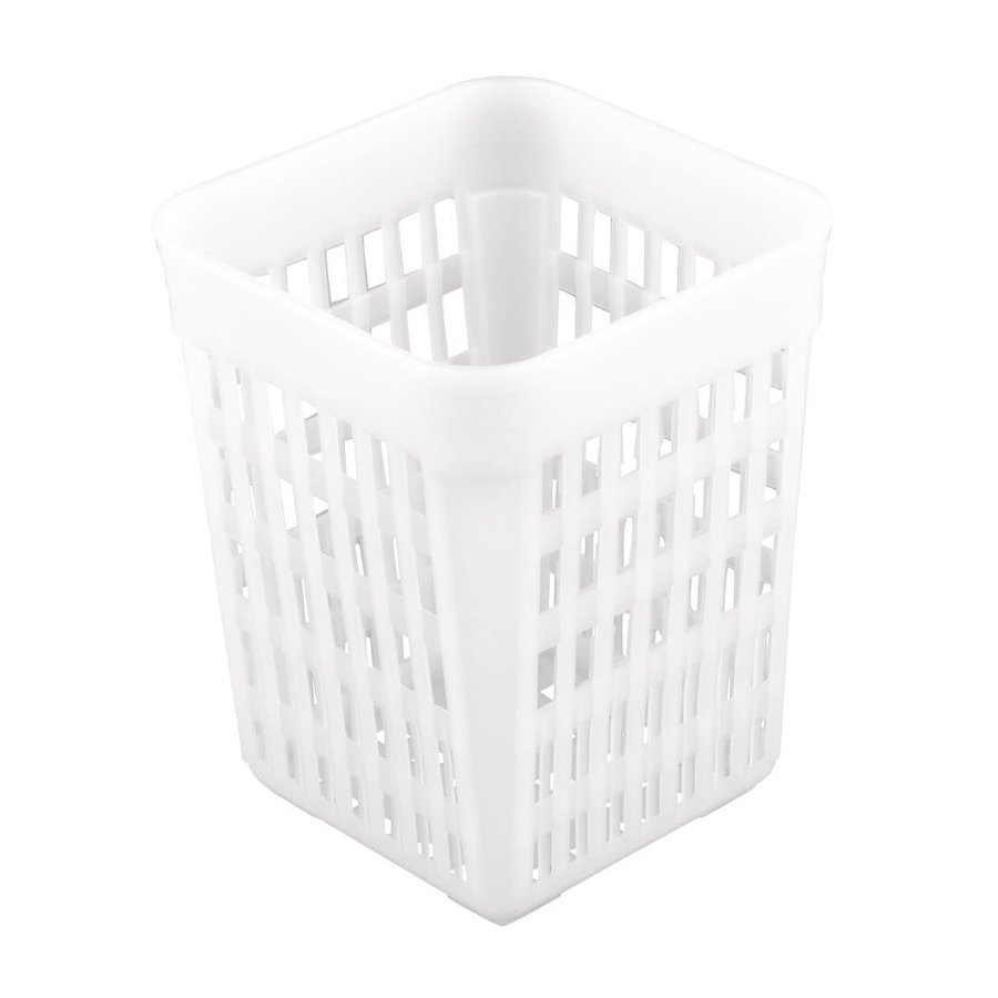 Couverts tasse carré | Plastique | 11 x 11 x 14 cm
