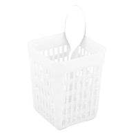 Couverts tasse carré | Plastique | 11 x 11 x 14 cm