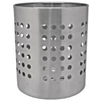 Cutlery cup round | stainless steel | Ø12 x 13 cm