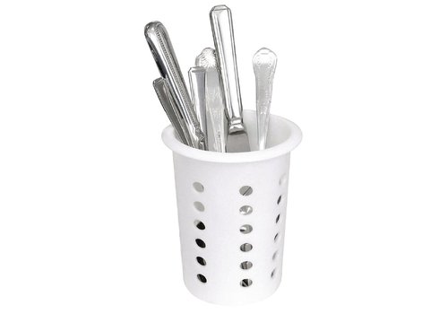  HorecaTraders Couverts tasse ronds | Blanc | Plastique 