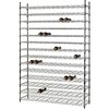 HorecaTraders Wine rack chrome plated 166 bottles | Clemence