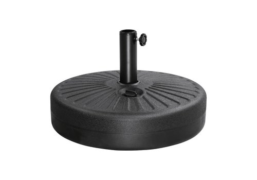  Bolero Pied de parasol | Plastique | 20 litres | Noir 