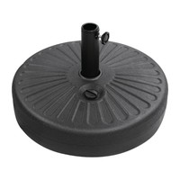 Pied de parasol | Plastique | 20 litres | Noir