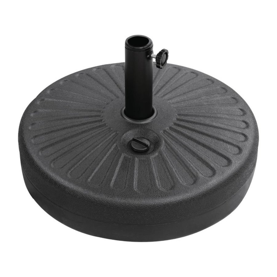 Pied de parasol | Plastique | 20 litres | Noir